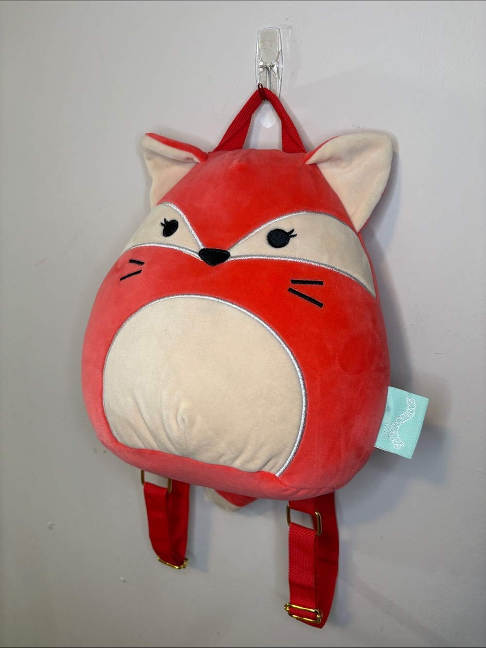 Squishmallows Fifi the Fox Mini Backpack Wearable Red Fox Animal Plush Kids Gift